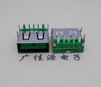 福州5A大电流 快充接口 USB5p绿胶芯 常规母座