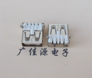 福州USB AF母座 LCP 耐高温250度280度 环保白胶芯