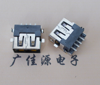 福州 USB母座 贴片沉板3.5/4.9 直口/卷口铜壳/铁壳