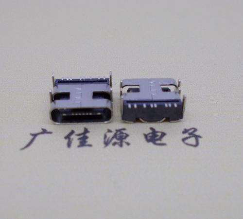 福州Type-C8P母座卧式四脚插板连接器