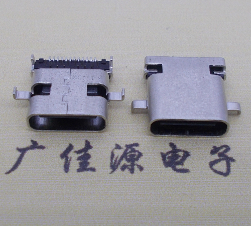 福州卧式type-c24p母座沉板1.1mm前插后贴连接器