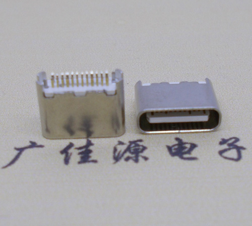 福州type-c24p母座短体6.5mm夹板连接器