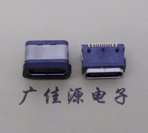 福州type-c16p接口 板端卧式母座 IPX6防水等级 A5大电流