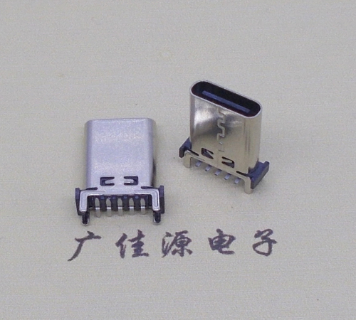 福州type c10p母座直立式贴板H=13.10、13.70、15.0mm支持快充、数据传输