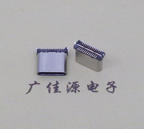 福州USB TYPE-C接口短体24P公头立式贴板高度H=8.0mm 高速数据传输快充电款