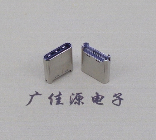 福州TYPE-C公头24P夹0.7mm厚度PCB板 外壳铆压和拉伸两种款式 可高数据传输和快速充电音频等功能
