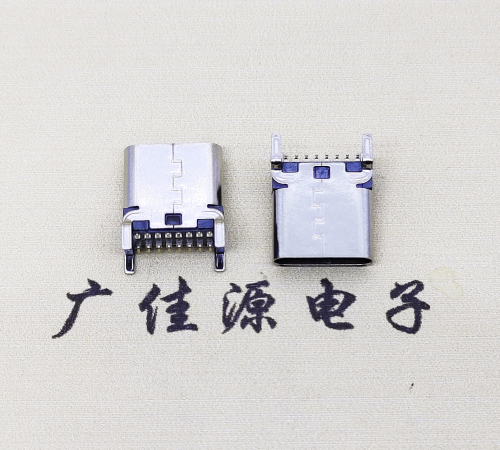 福州USB 3.1TYPE-C16Pin立贴母头座子引脚接线正负级详解