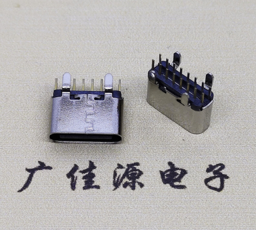 福州USB 3.1TYPE C直插母座16Pin引脚图正负极规范