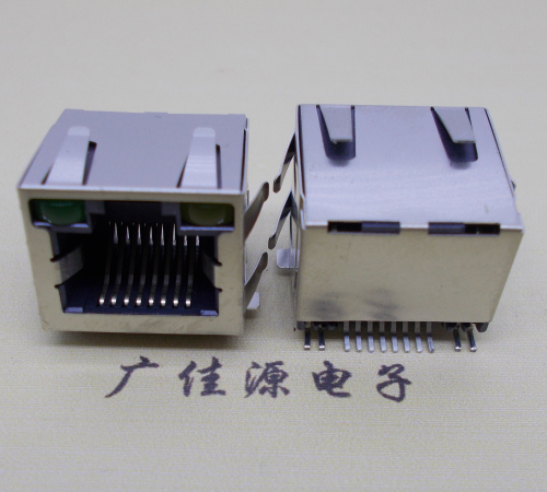 RJ45-带灯带弹网络接口